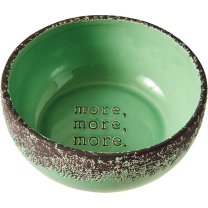 Spot More More Stoneware Dog Dish