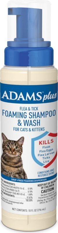 Adams Plus Flea And Tick Foaming Shampoo 10oz