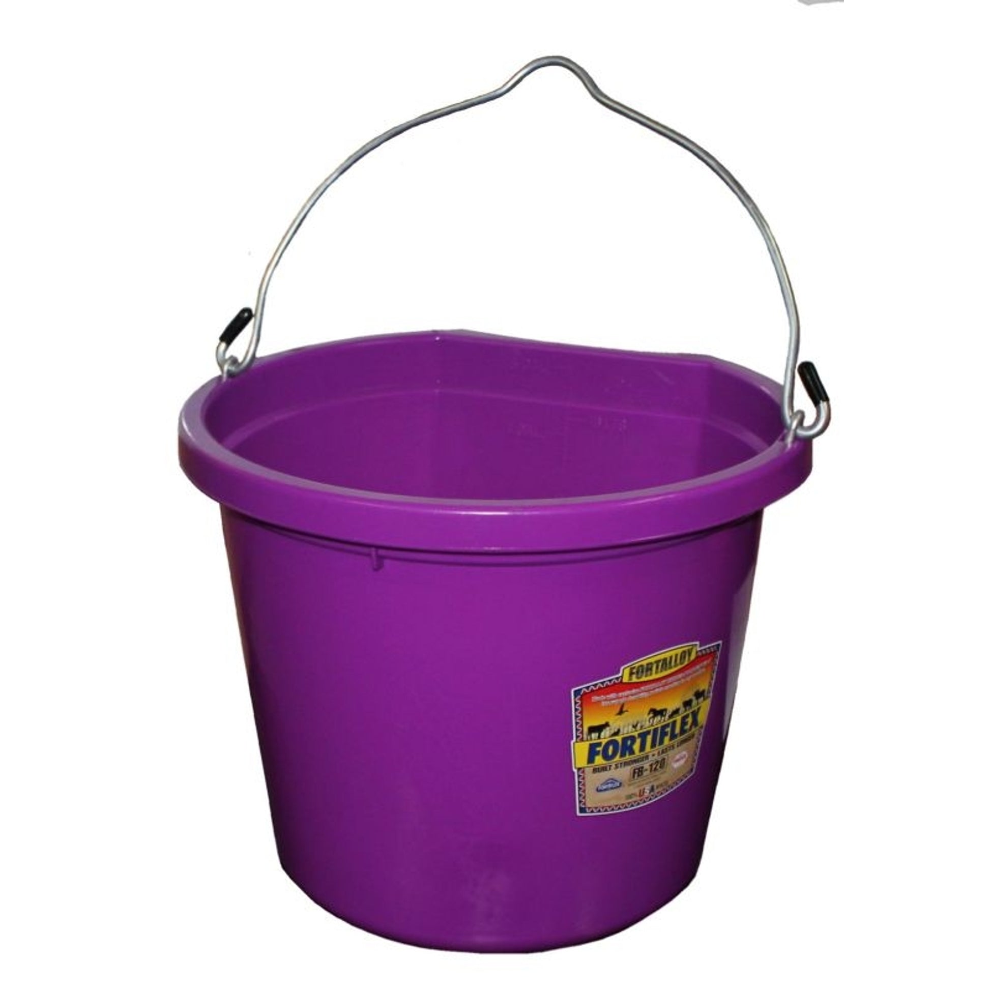 Flat Back Bucket Fb-120 20qt Blue