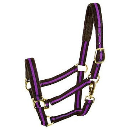 Padded No Rub Striped Poly Halter