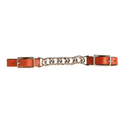Tory Flat Twisted Chain Curb Strap Bk/Gry