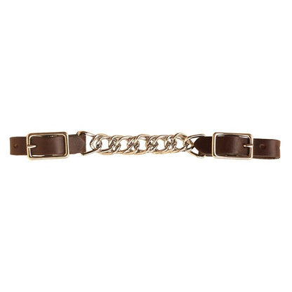 Tory Flat Twisted Chain Curb Strap Bk/Gry
