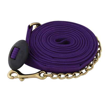 Basic Flat Cotton Web Lunge Line with Chain