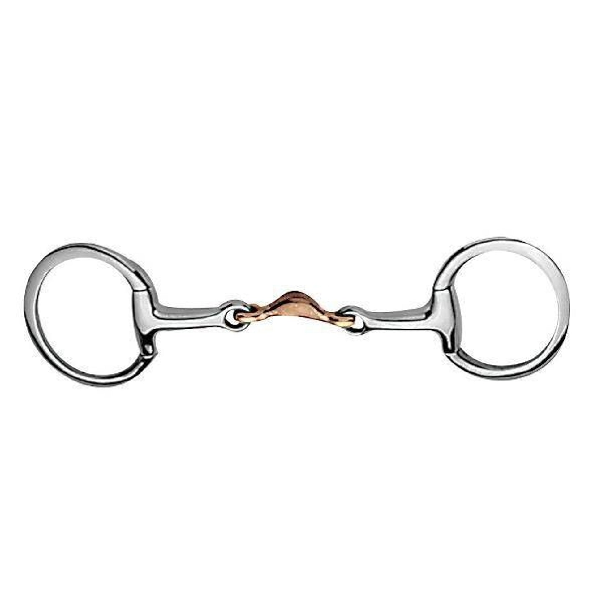 Korsteel Copper 1/4 Moon Mouth Eggbut Snaffle