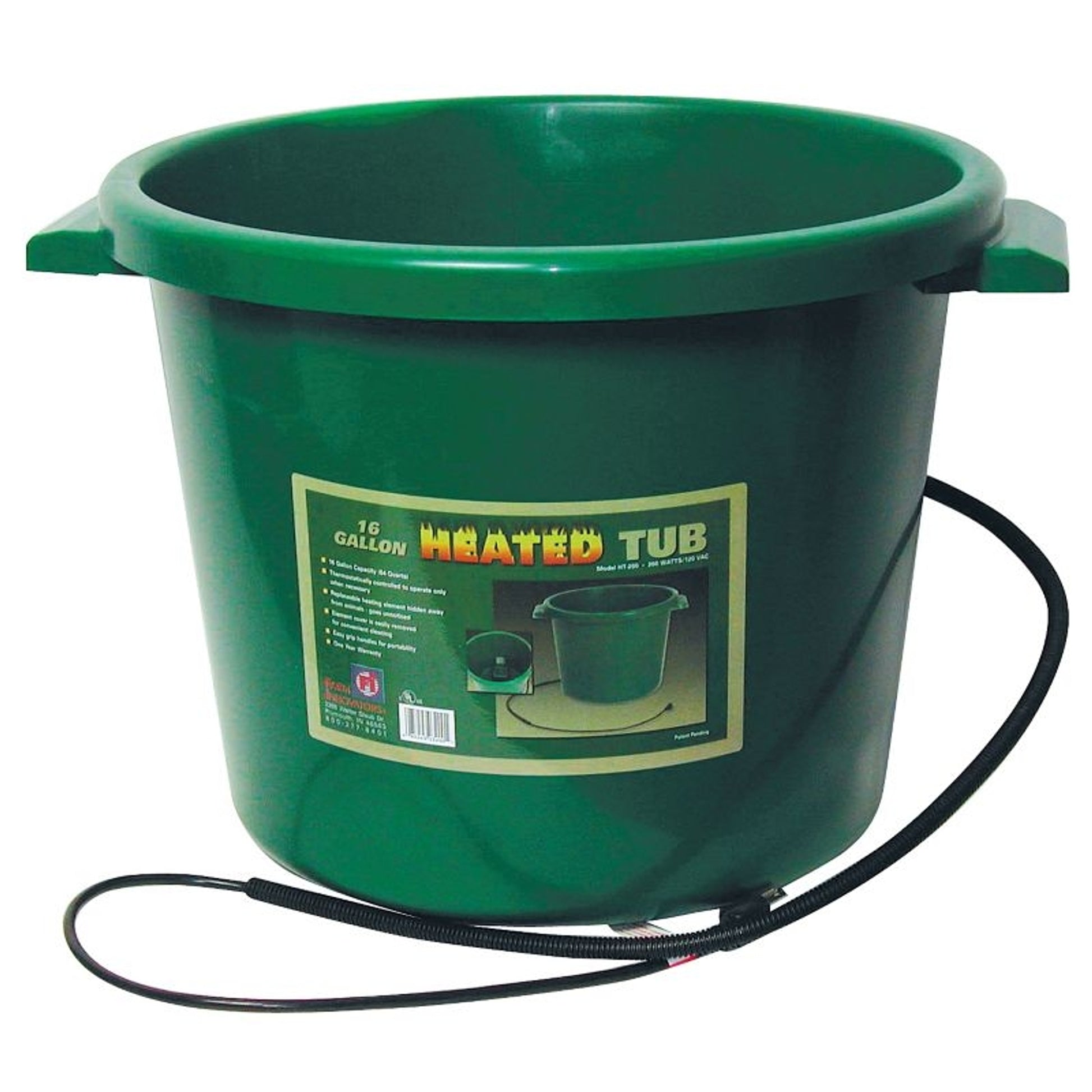 Farm Innovators 200w Heated Tub 16 Gallon