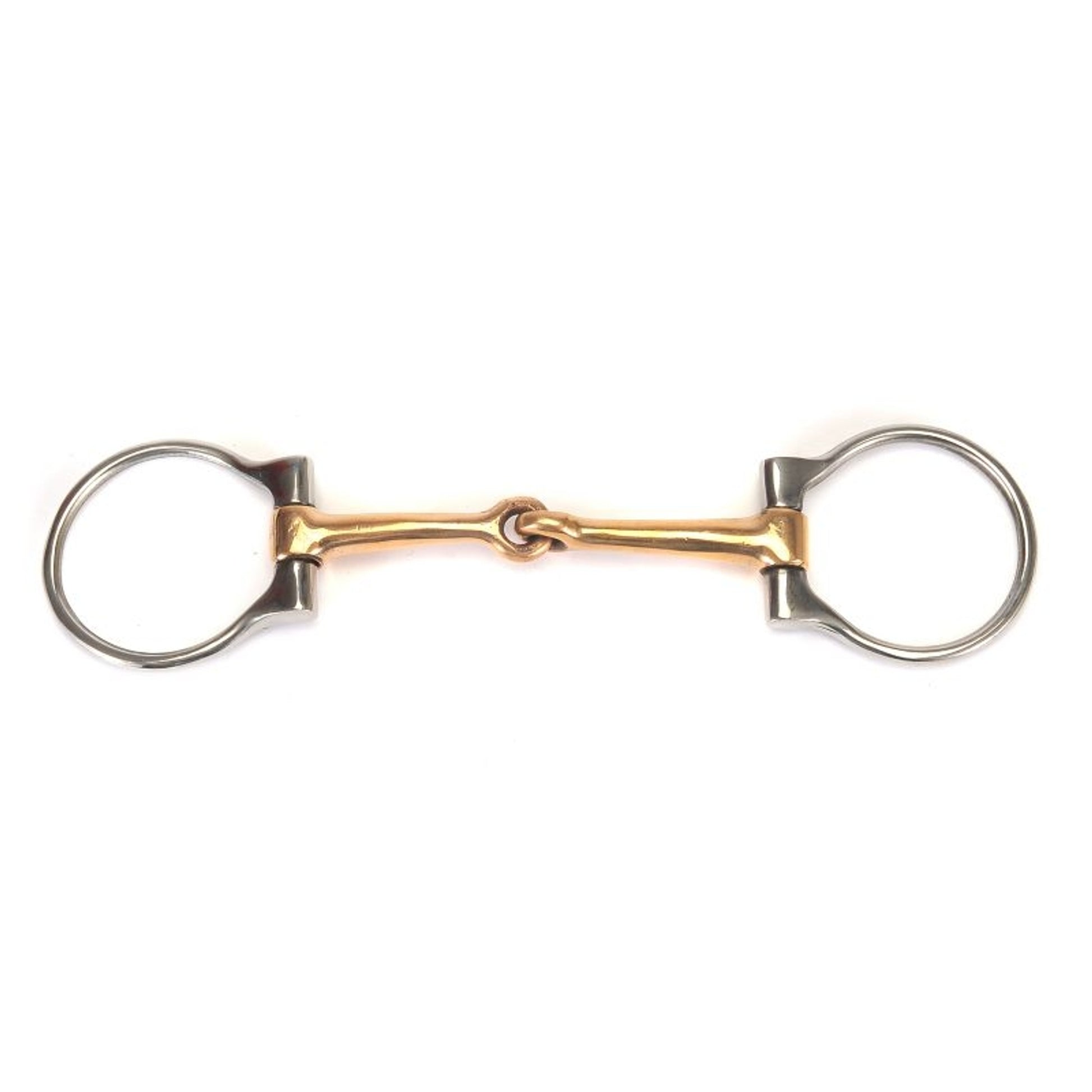 Western SS Copper Mouth Snaffle D-Ring Bit