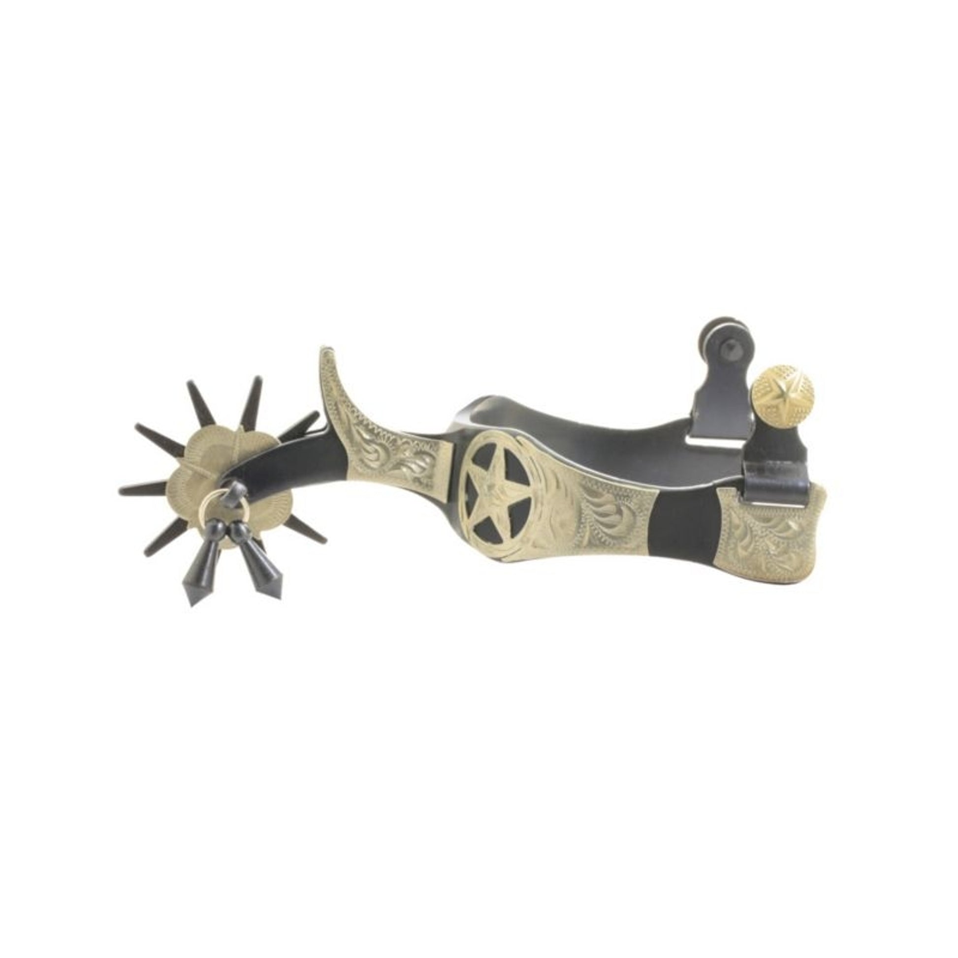 Western BS Texas Star 10pt Mens Jingle Bob Spurs