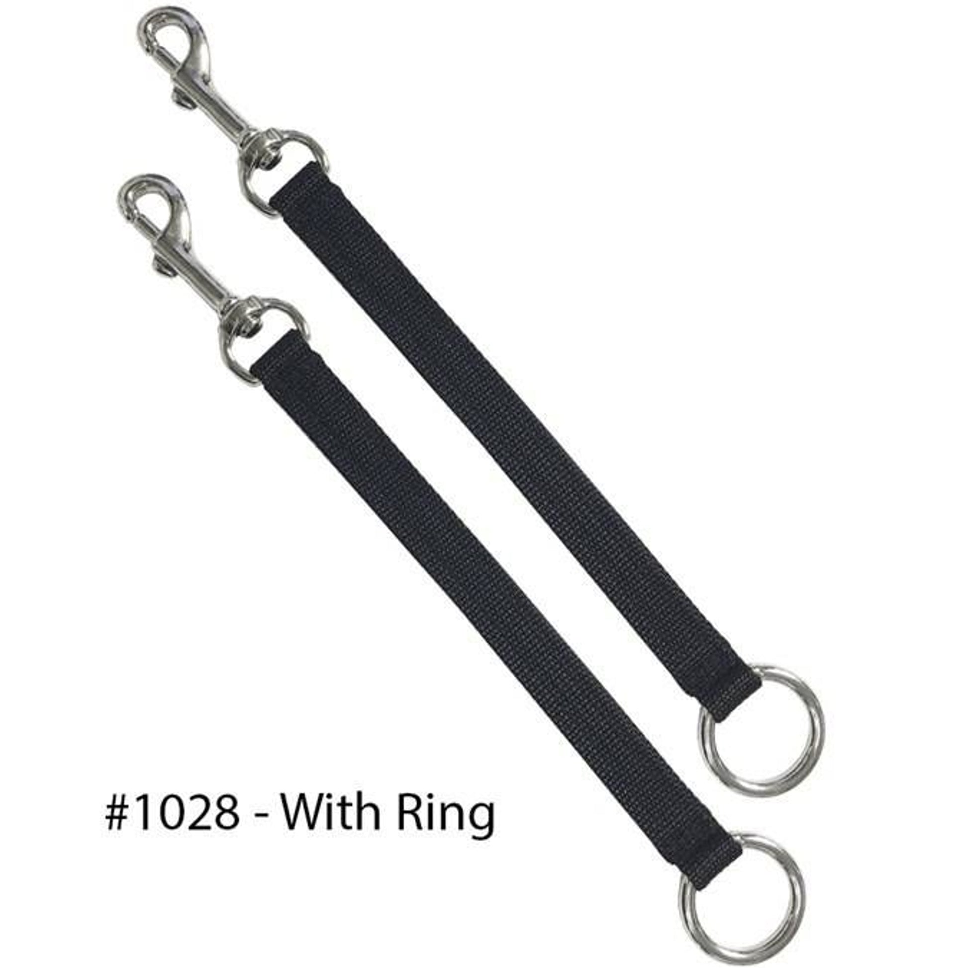 Jacks Coupler Safety Straps With Rings Black