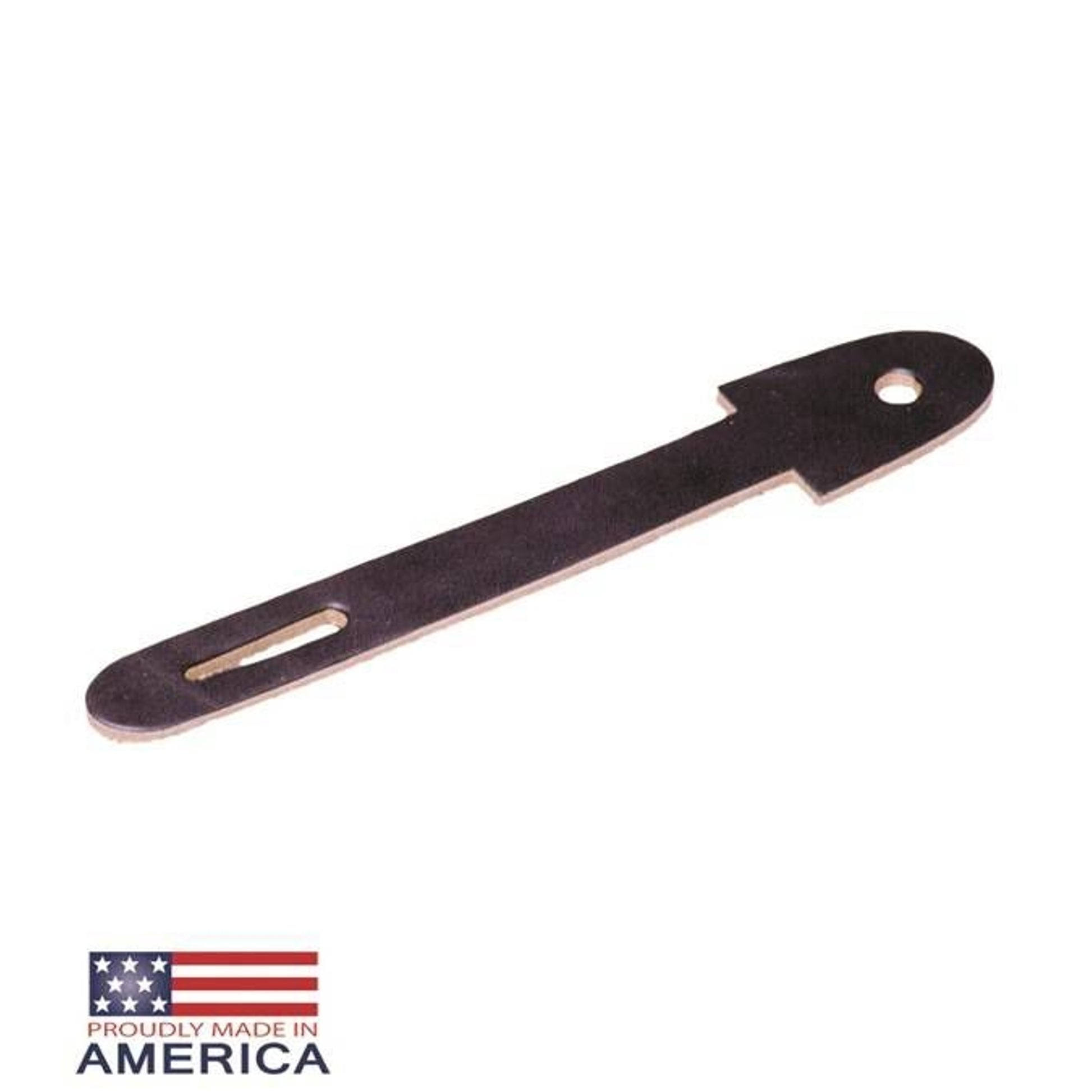Featherweight 1 Slot Leather Head Pole Strap Black