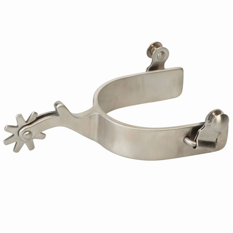 Weaver Mens Plain Rowel Spurs 1in