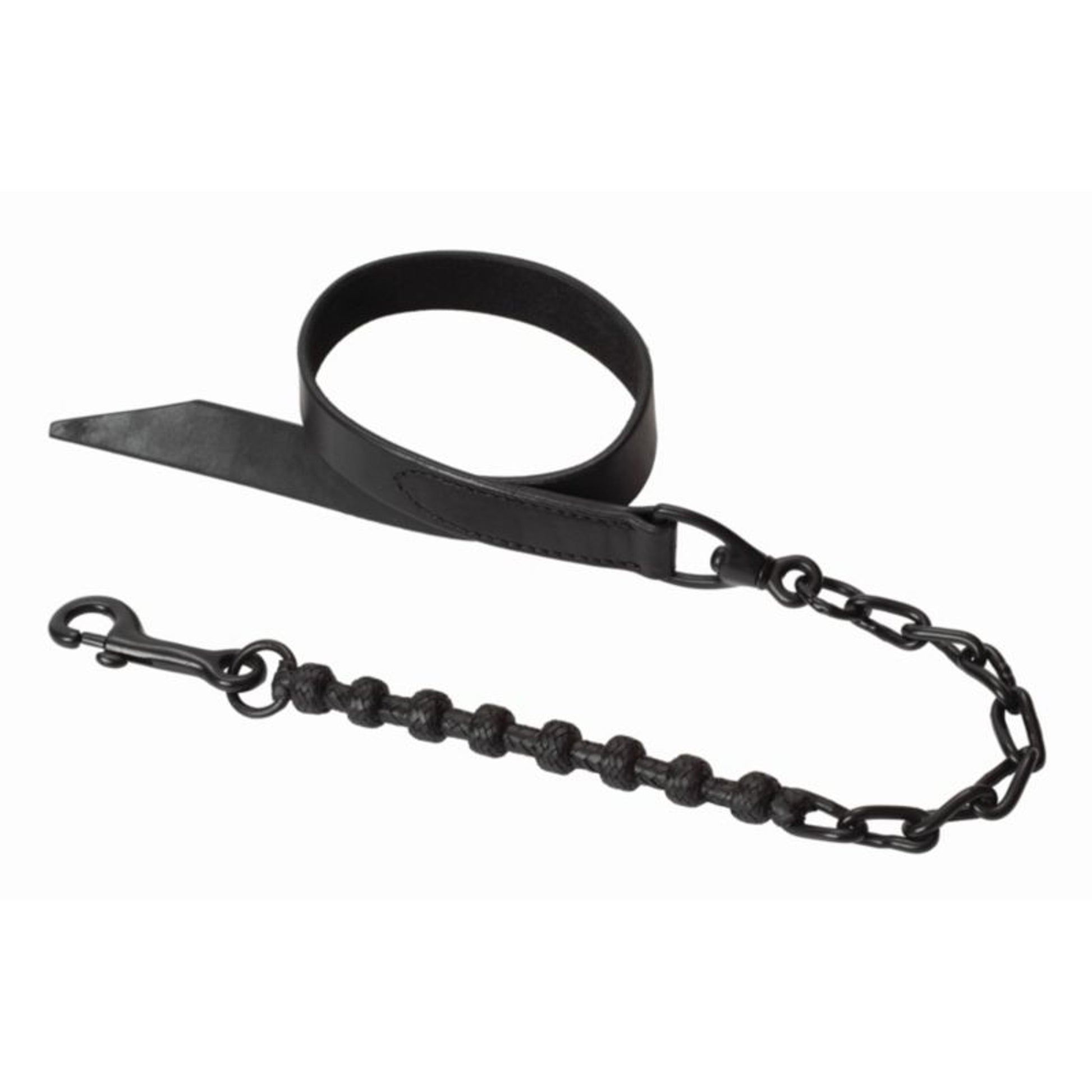 Weaver 1 Braid Rawhide Chain Lead 1x24 Black